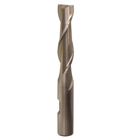 DRILL AMERICA 1"x3/4" HSS 2 Flute Single End End Mill, Shank Size: 3/4" BRCT345